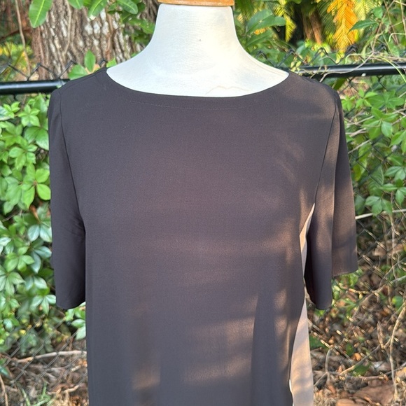 Eileen Fisher Silk Color Block Shift Dress, size medium - Picture 4 of 7